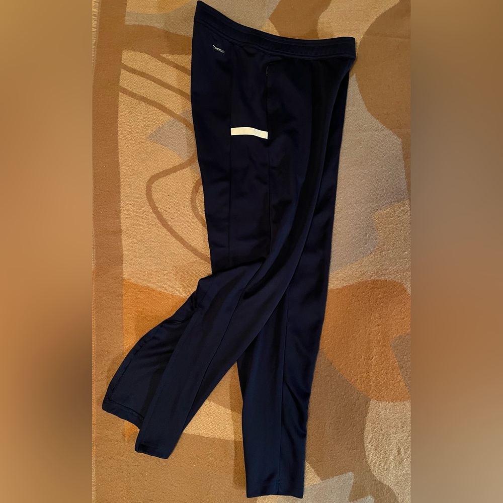 EUC Adidas Climacool Navy Warm Ups, S